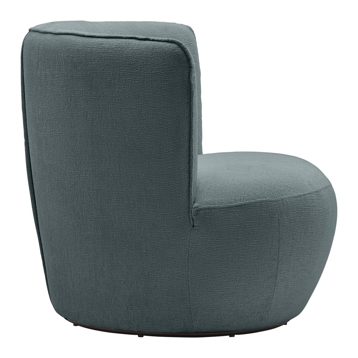 Sessel Jasima Anthrazit drehbar - Anthrazit/Schwarz, MODERN, Textil/Metall (77/81/85cm) - Premium Living