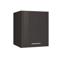 Küchenoberschrank Mailand Graphitfarben - Silberfarben/Graphitfarben, MODERN, Holzwerkstoff/Metall (50/57/34cm) - Held