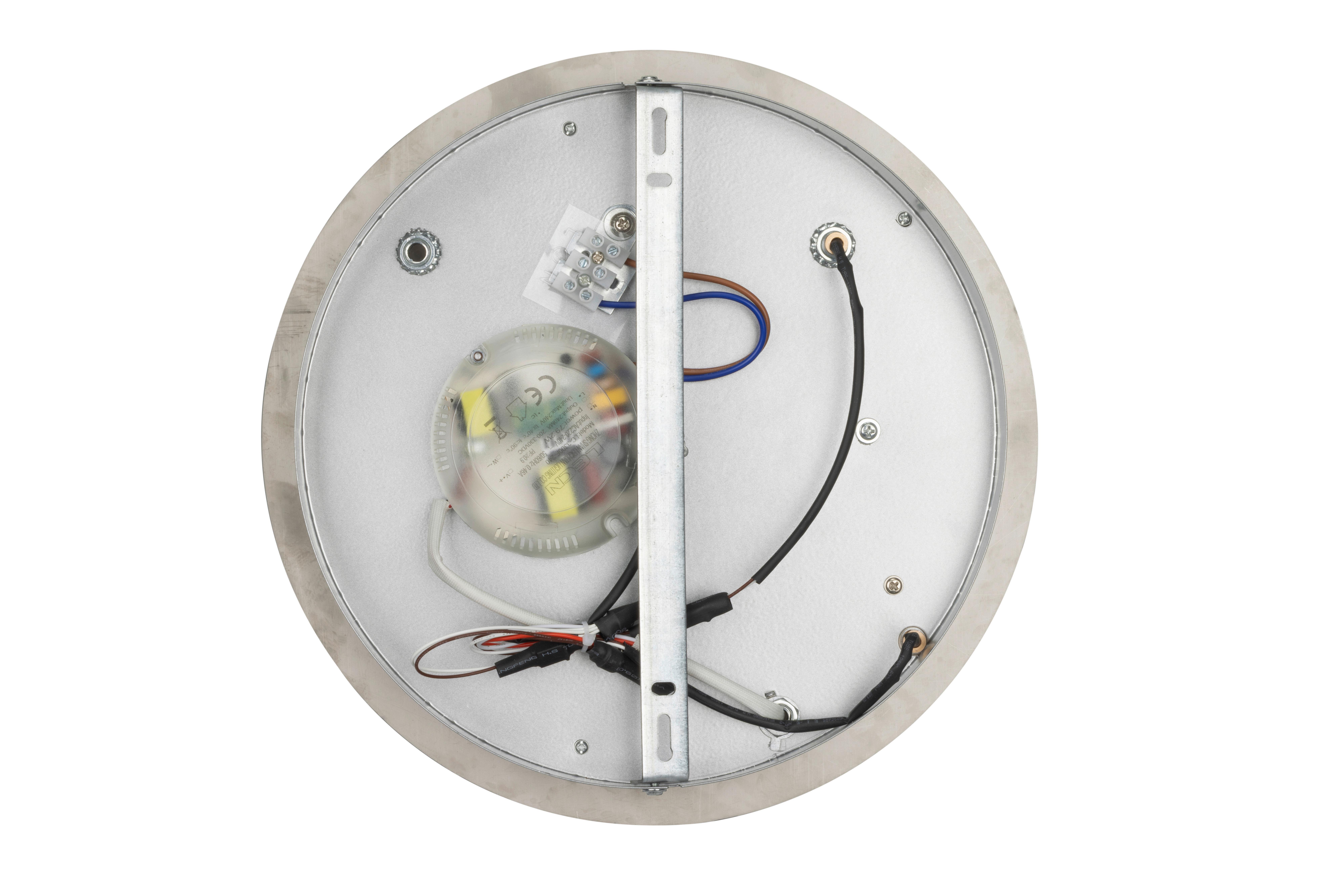LED-TAKLAMPA KLAUSE - silver/nickelfärgad, Modern, metall/plast (95/52/7,7cm) - Mömax