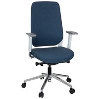 Pisarniški Stol Chiaro T4 White, Modra - modra/bela, Moderno, kovina/umetna masa (56/131/67cm) - MID.YOU