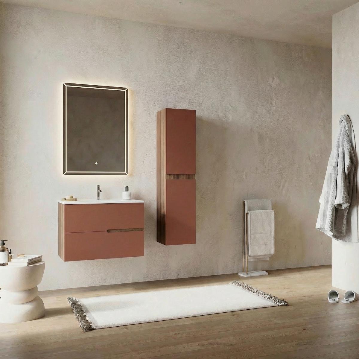 Element Ispod Umivaonika Eva - boje oraha/antracit, Moderno, drvni materijal (60/51/46cm)