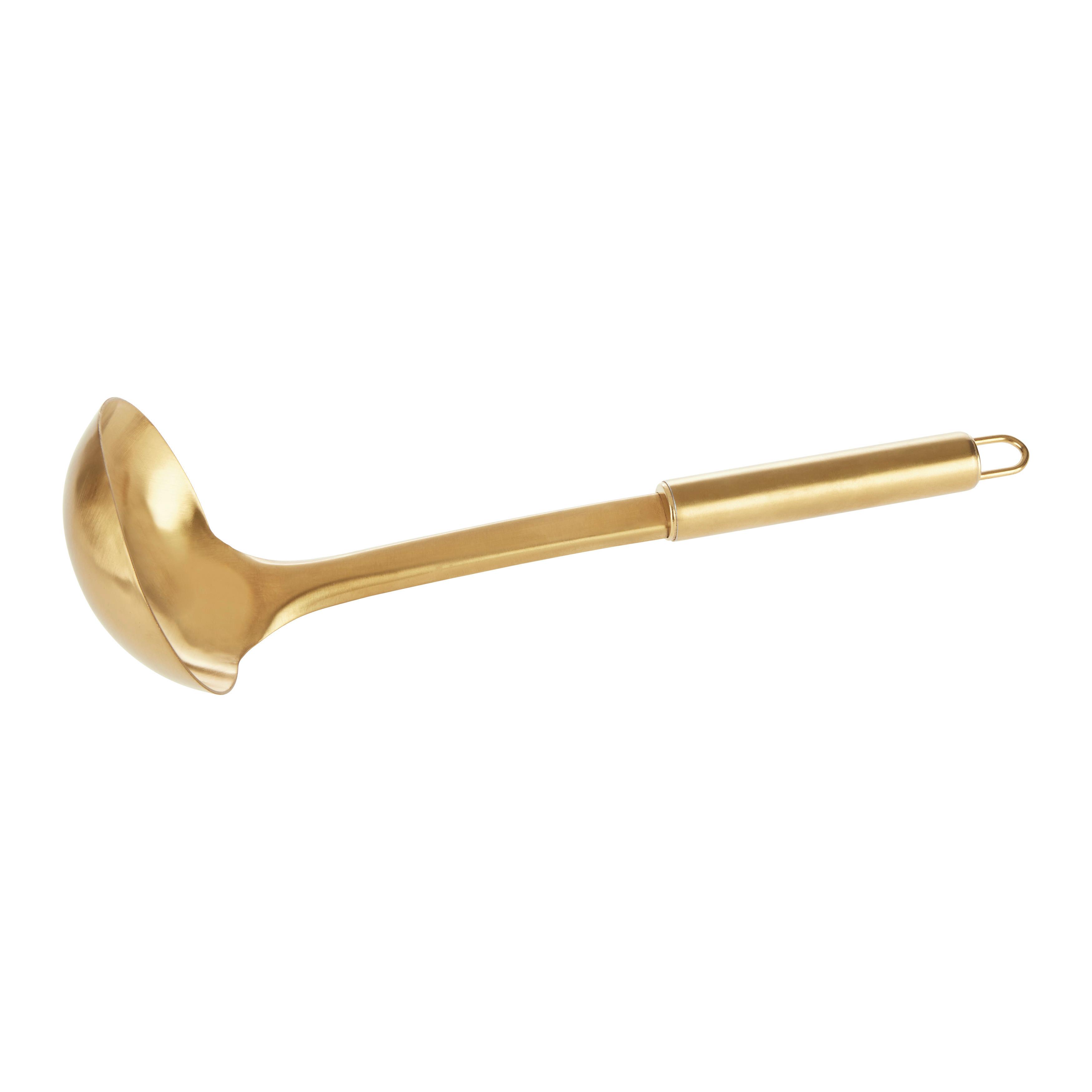 Schöpflöffel Golden Autumn in Goldfarben - Goldfarben, Modern, Metall (30cm) - Modern Living