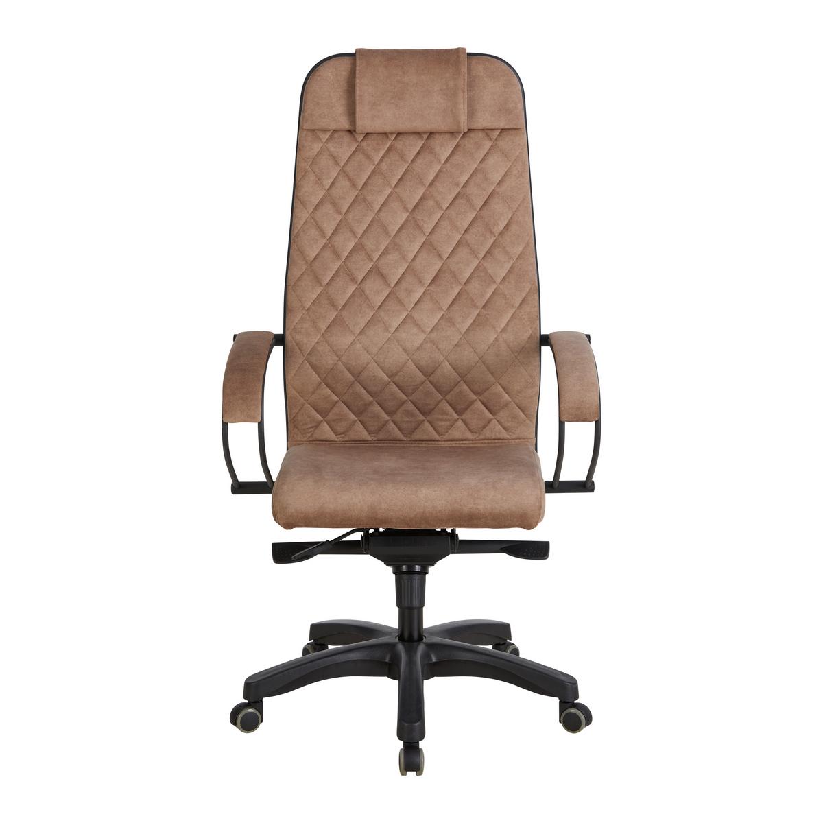 Chefsessel Zora II Comfort in Beige - Beige/Messingfarben, Modern, Textil/Metall (68/124-134/71cm) - Premium Living