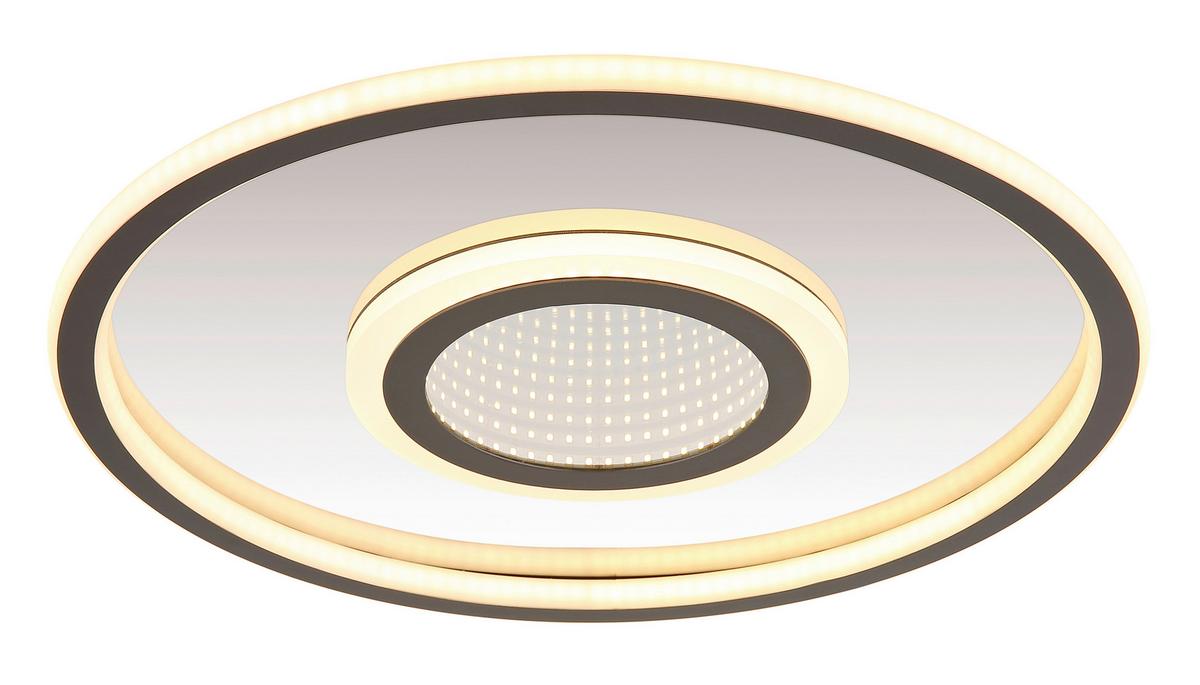 Led Mennyezeti Lámpa 48556-40 - fehér/szürke, Konventionell, műanyag/fém (43,2/5cm) - Globo