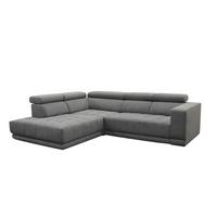 Kutna Garnitura Portland - siva/crna, Konvencionalno, tekstil/plastika (230cm) - Mömax