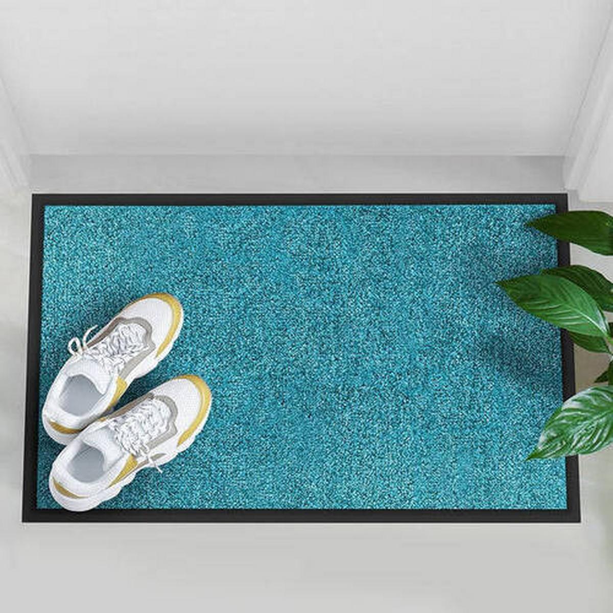 MATA WEJŚCIOWA RHINE - turkusowy, Konventionell, tkanina (90/150cm) - Floordirekt