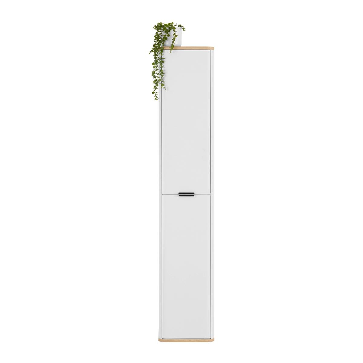 Vioski Element Elias -Exklusiv- - bijela/crna, Moderno, staklo/drvni materijal (35/180/35cm) - Mömax