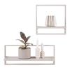 VÄGGHYLLPLAN SET ALFI -EXKLUSIV- -SB- - kashmir, Modern, metall/trämaterial (50/30/20/30/12/12cm) - Mömax