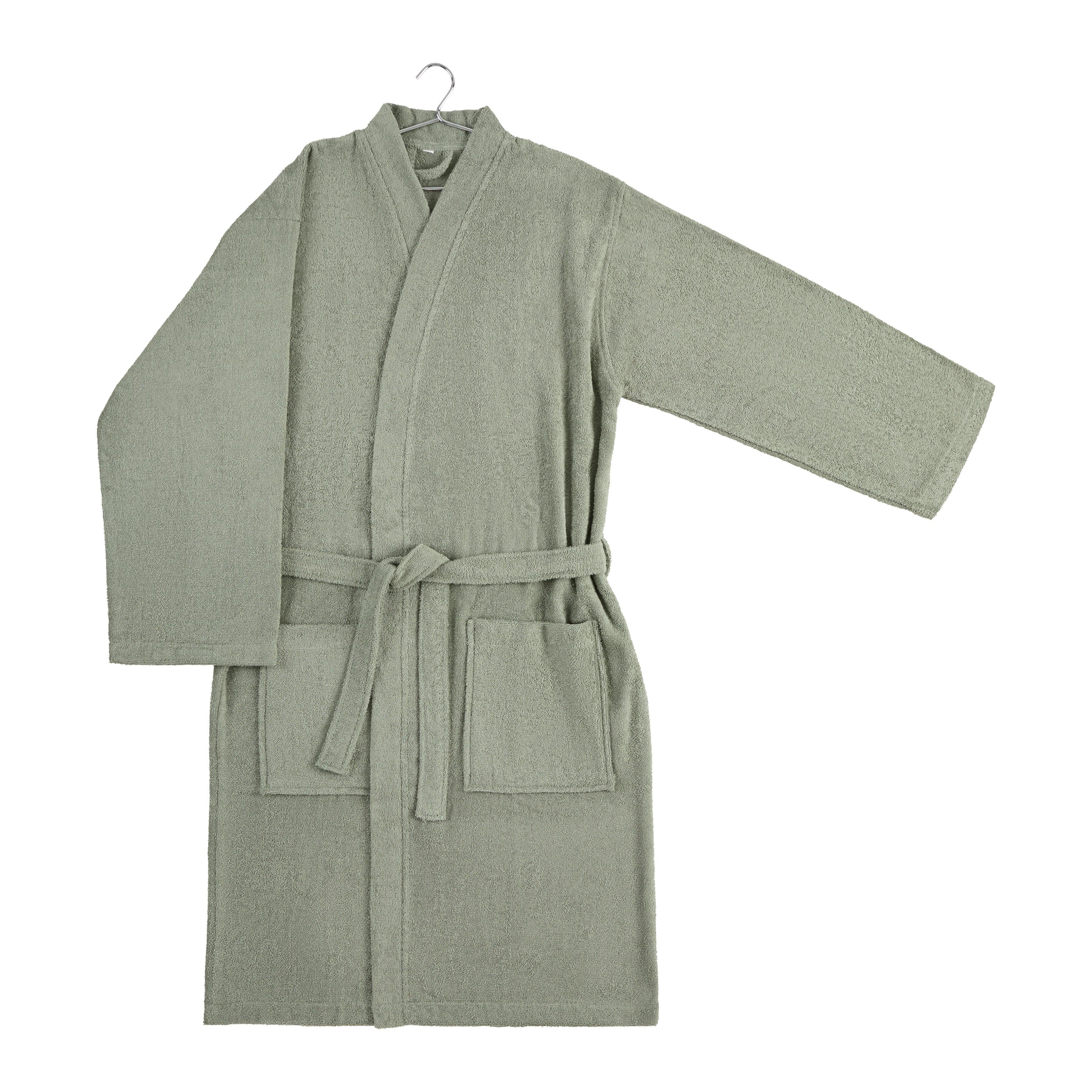 Bademantel Melanie Salbeigrün S/M - Salbeigrün, Textil (S/Mnull) - Mömax