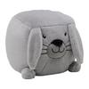 Kinderhocker Sally Hase Kunstpelz Grau/Schwarz - Grau, KONVENTIONELL, Textil (40/30/40cm) - Premium Living