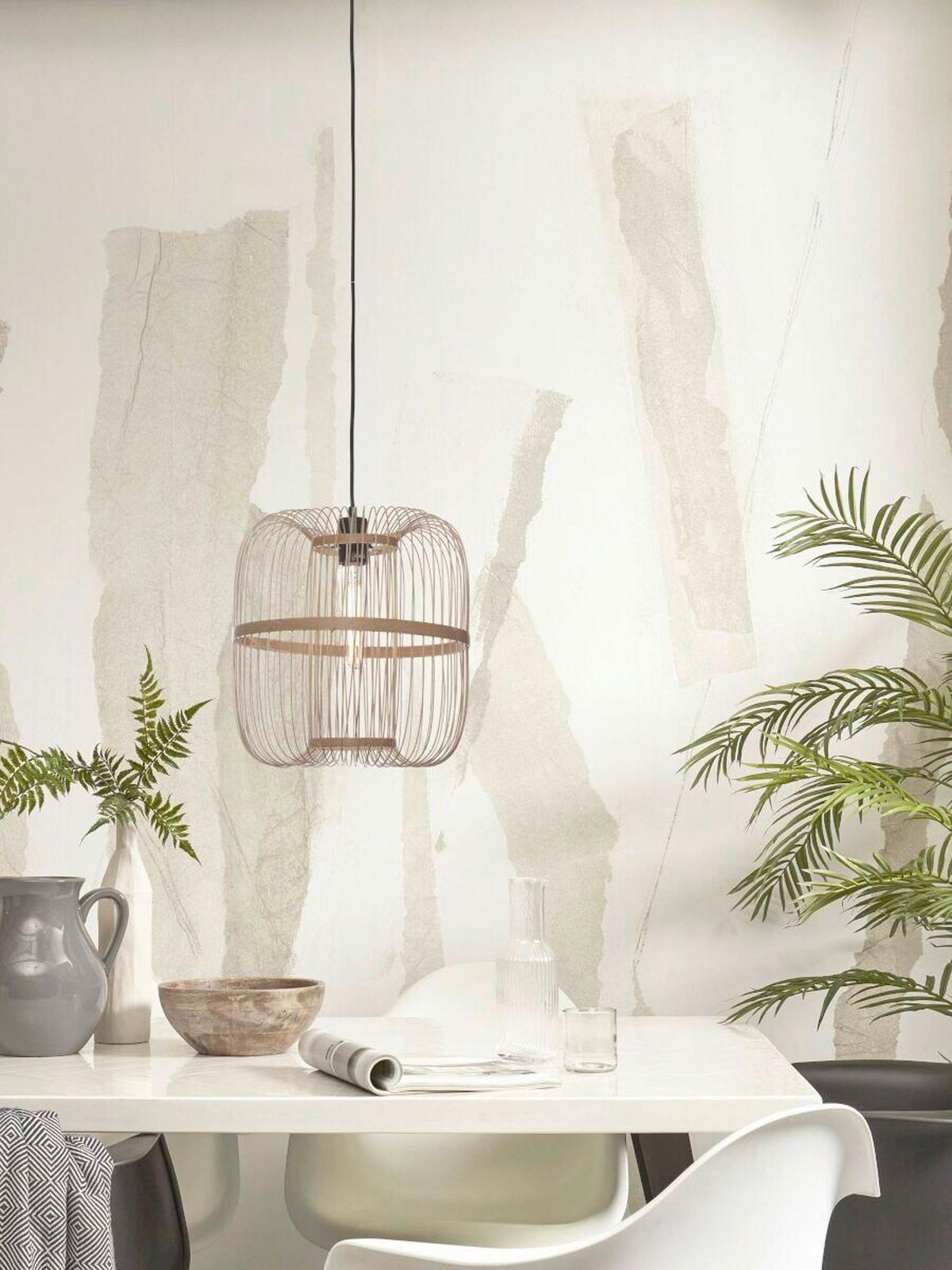 Viseča Svetilka Hokkaido, Naravna Barva - naravne barve, Trend (25/38cm) - Good & Mojo