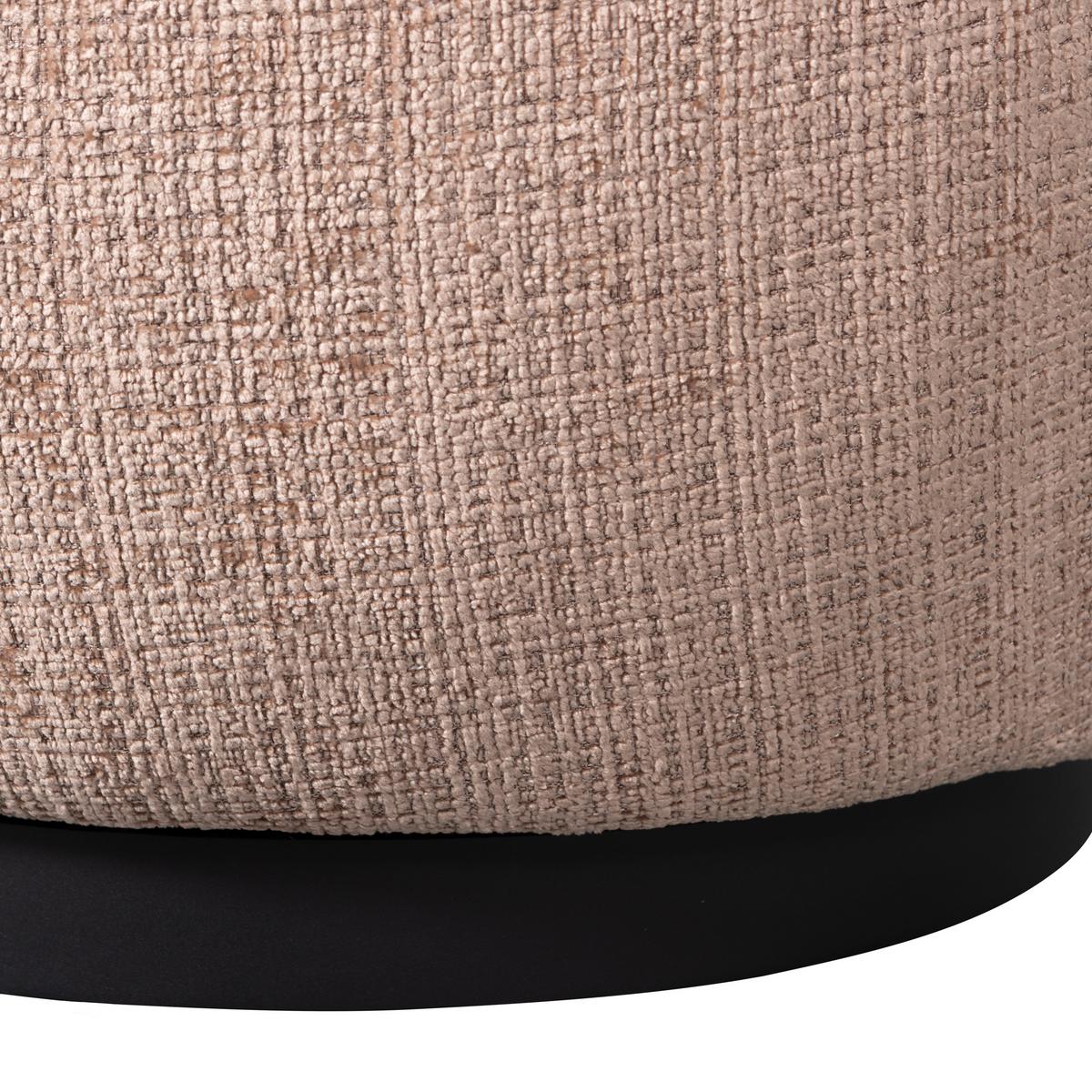 Sessel Woolly Sandfarben B: 84 cm - Sandfarben/Schwarz, Design, Textil/Metall (84/71/88cm) - Livetastic