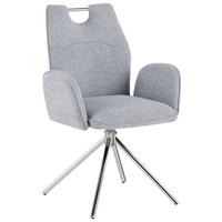 Stolica Brenda - siva/boje kroma, Moderno, metal (65/94/61cm) - Premium Living