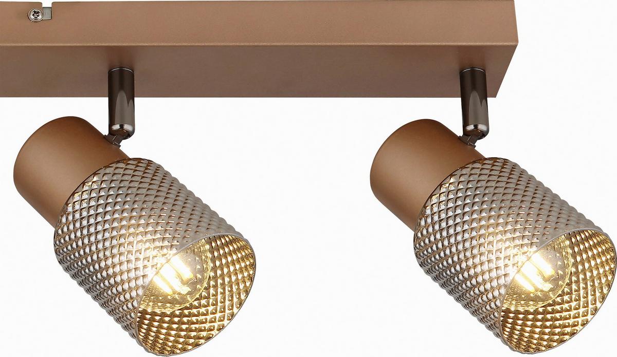 LAMPA SUFITOWA LARISSA - cappuccino, Design, metal/szkło (56/12/12,5cm) - Novel