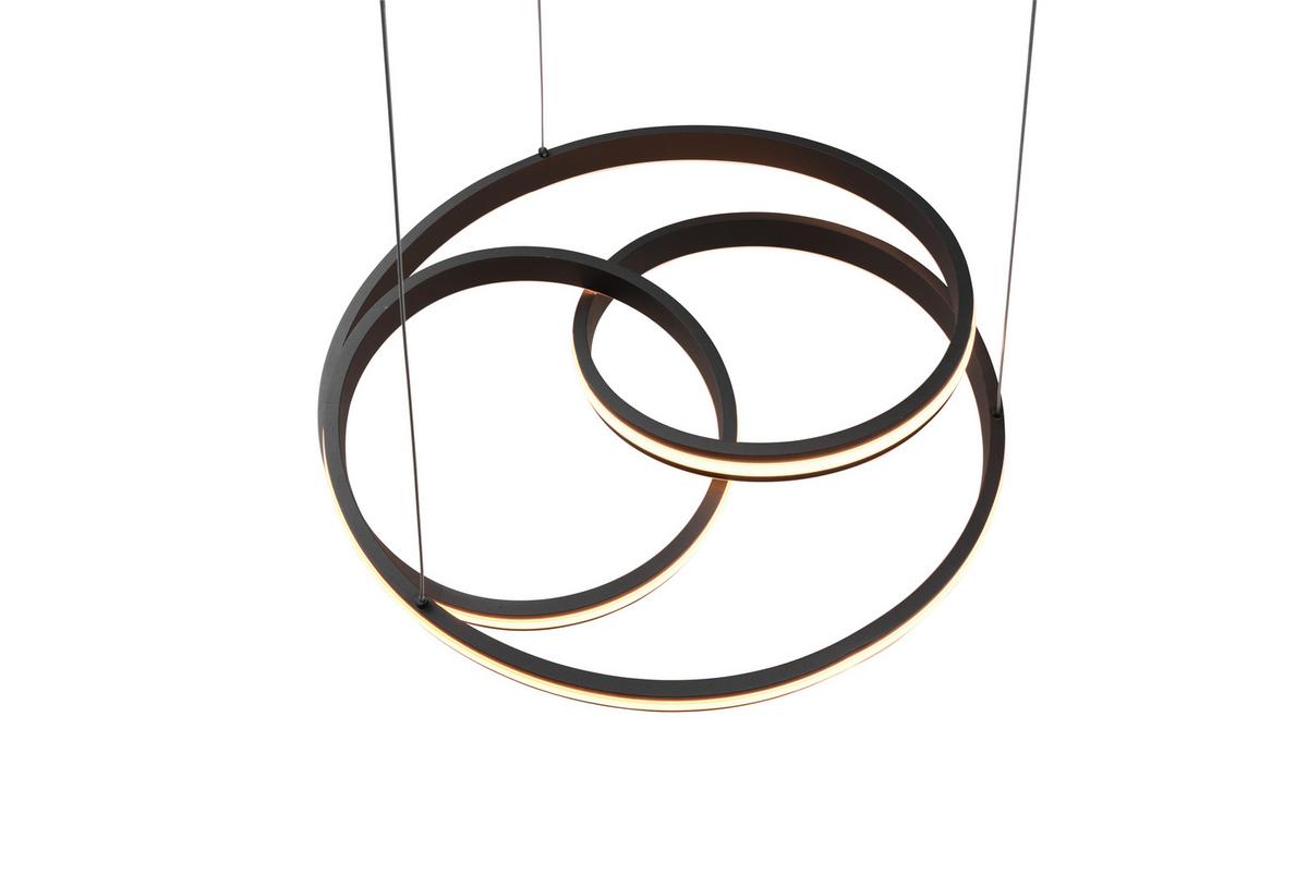 LED-Hängeleuchte Nuria Schwarz max. 60 Watt - Schwarz, Basics, Metall (60/150cm) - Trio Leuchten