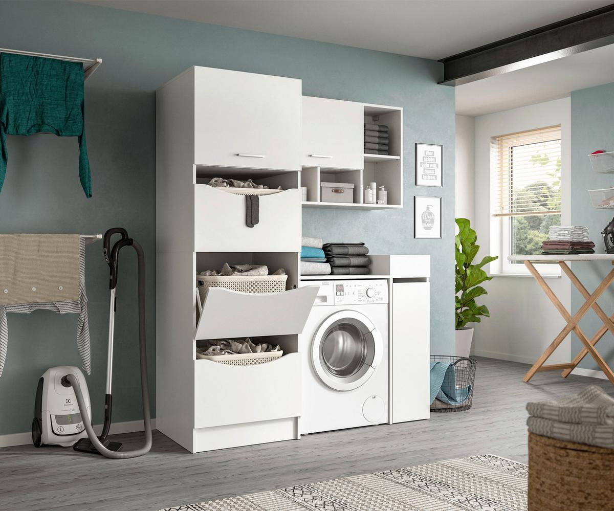 Hauswirtschaftsraum Free Weiß - Weiß, Basics, Holzwerkstoff (145/195/62cm) - MID.YOU