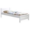 Bett "Bora", aus Kiefer, weiß - Weiß, Natur, Holz (90/200cm) - MID.YOU