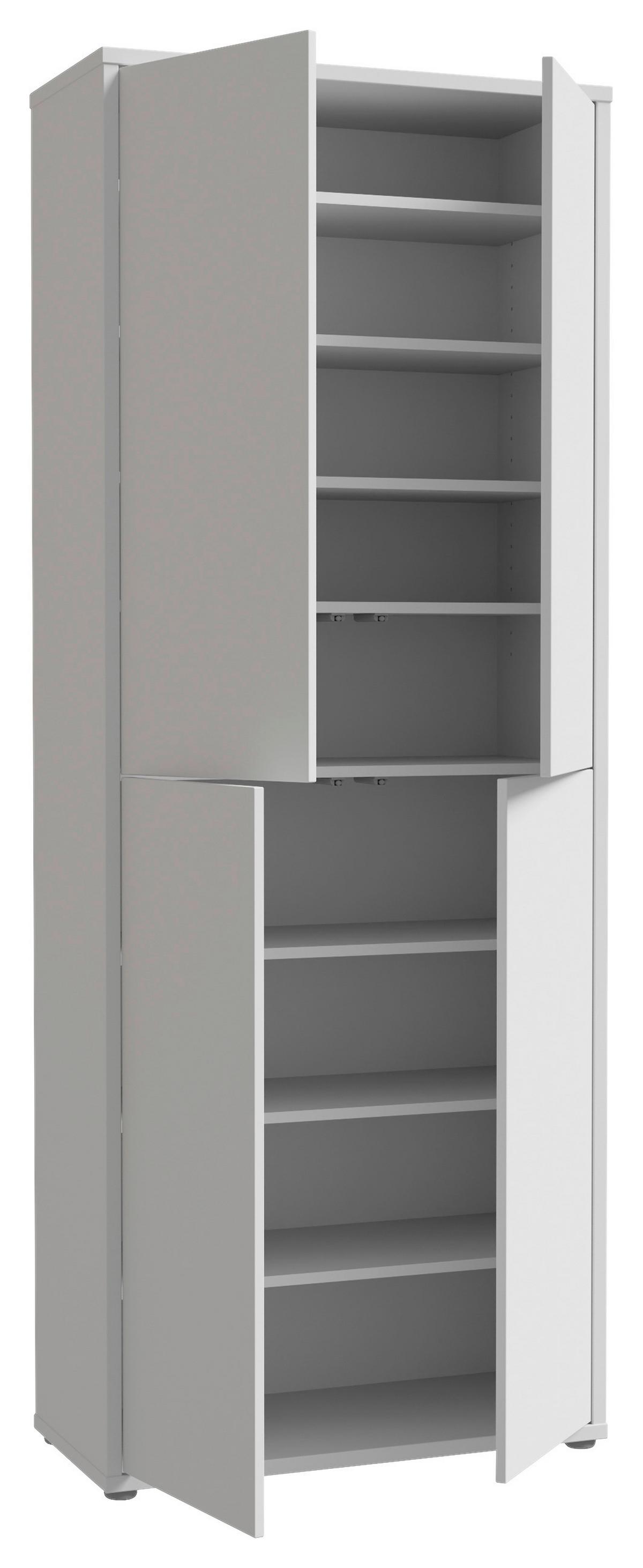 Ormar Za Cipele Alice Springs - siva/svijetlo siva, Basics, drvni materijal/plastika (75/192/35cm) - Modern Living