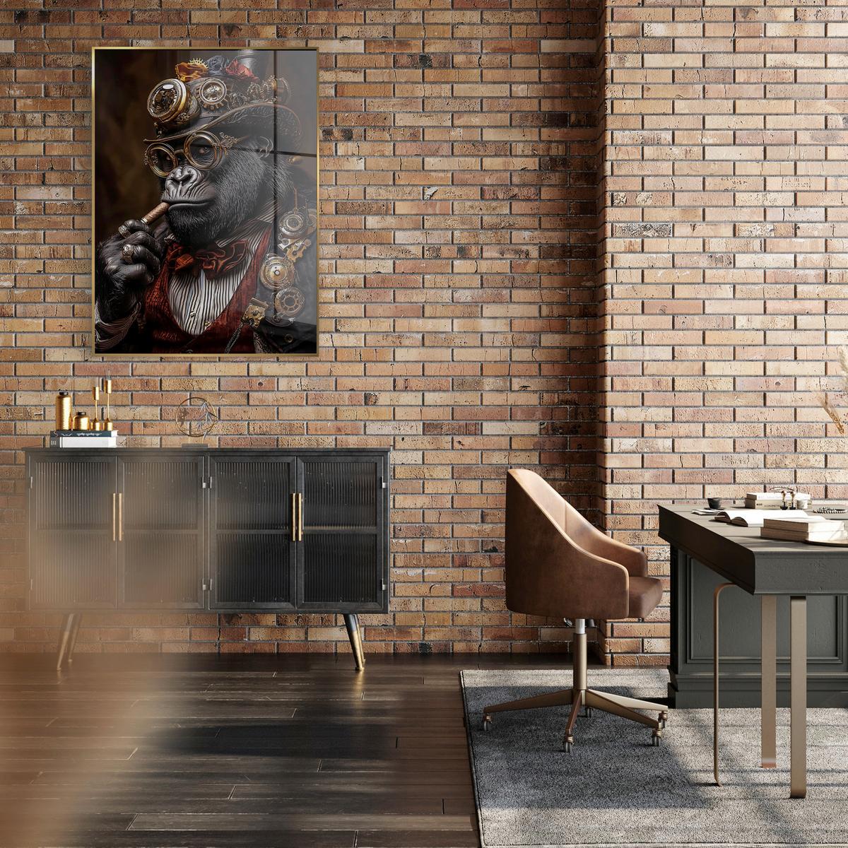 Glasbild Multicolor ca. 80x120cm - Multicolor, Basics, Glas/Holz (80/120cm)