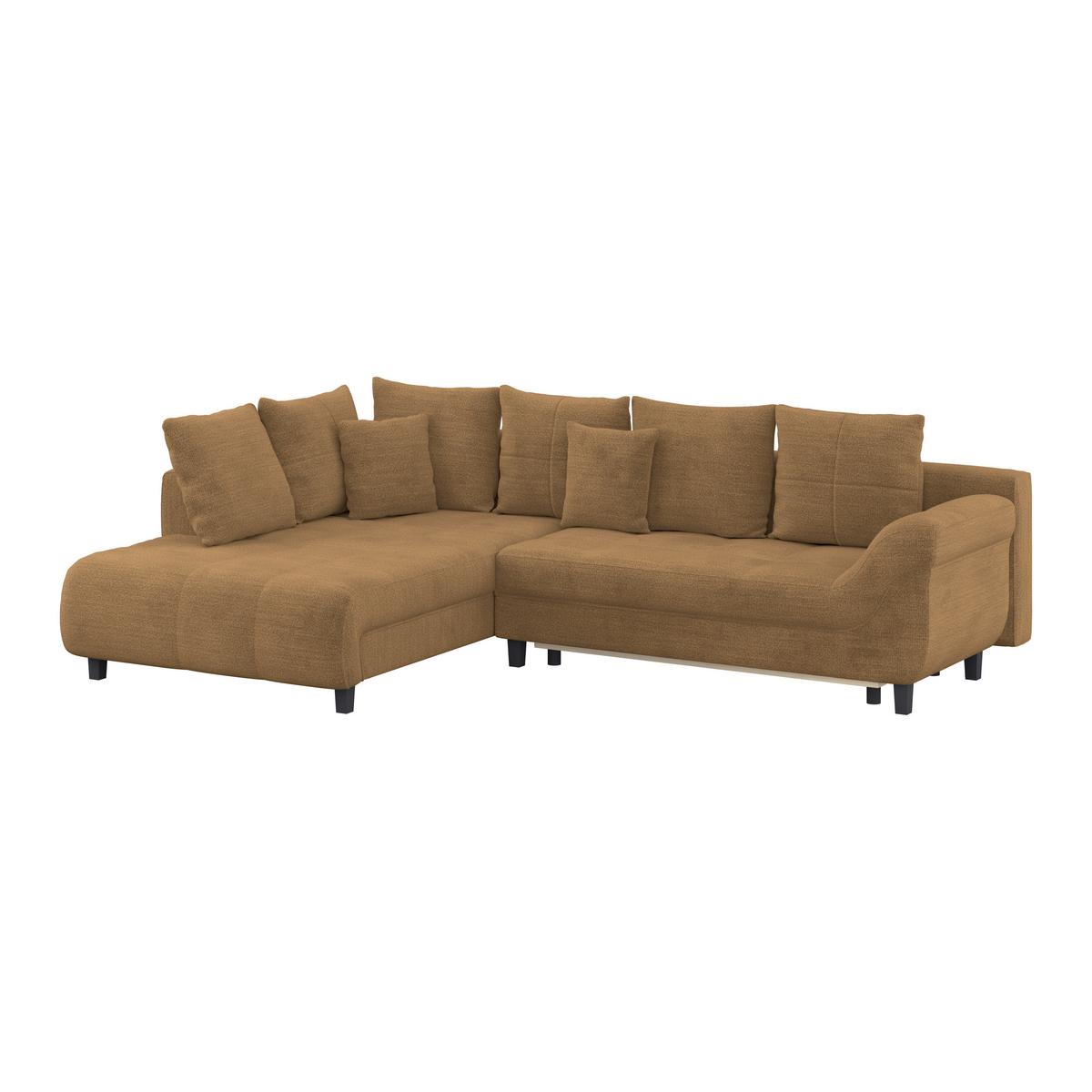 Kutna Garnitura Mendoza - boje hrđe/crna, Konvencionalno, tekstil (197/309cm) - Modern Living