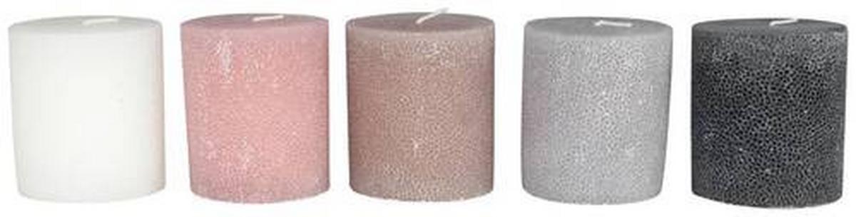 Tömbgyertya Dots - barna/fekete (8/9cm) - Premium Living