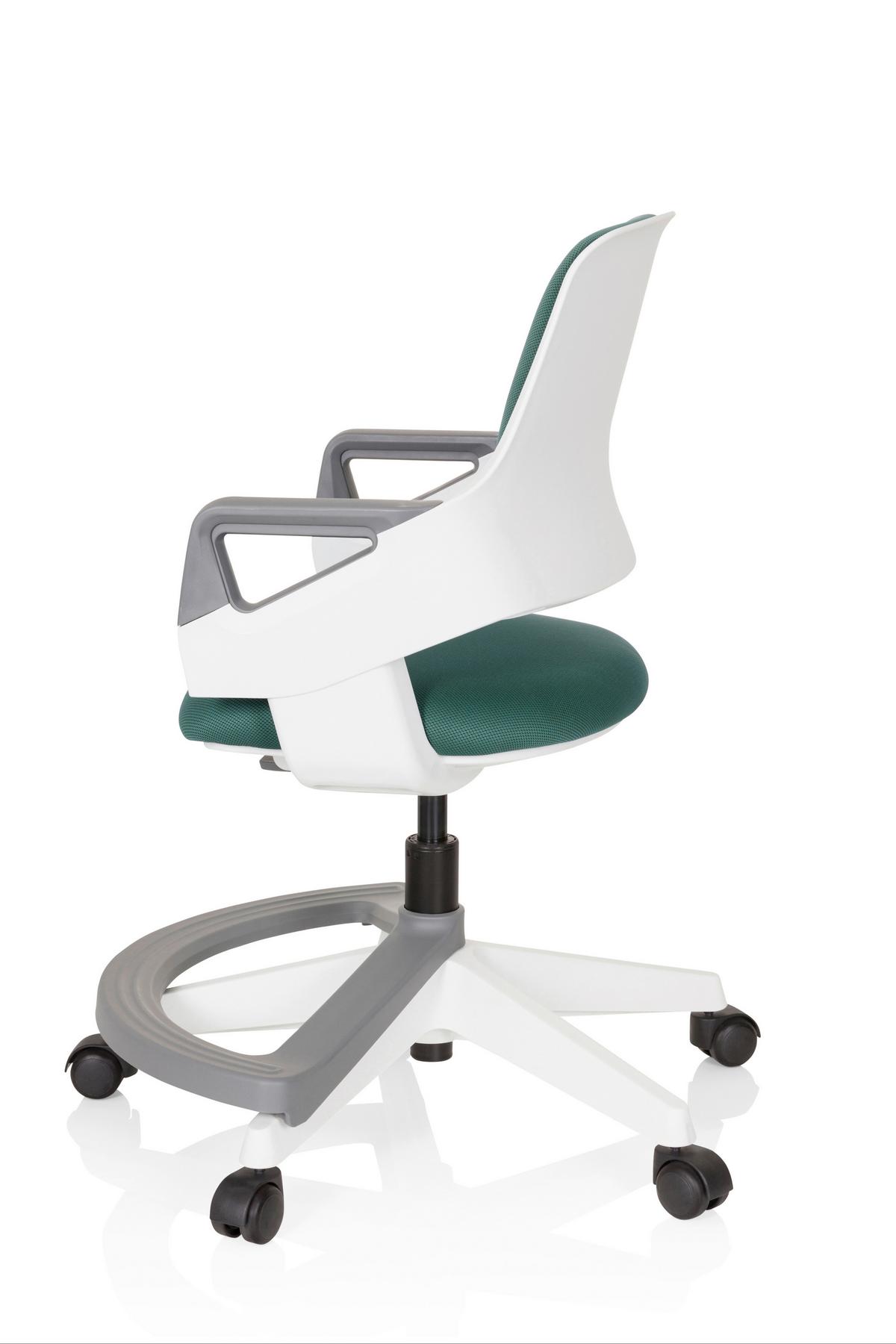 Otroški Vrtljivi Stol Kid Flex, Zelena - barve petroleja/bela, Moderno, umetna masa/tekstil (53/80 - 93/60cm) - MID.YOU