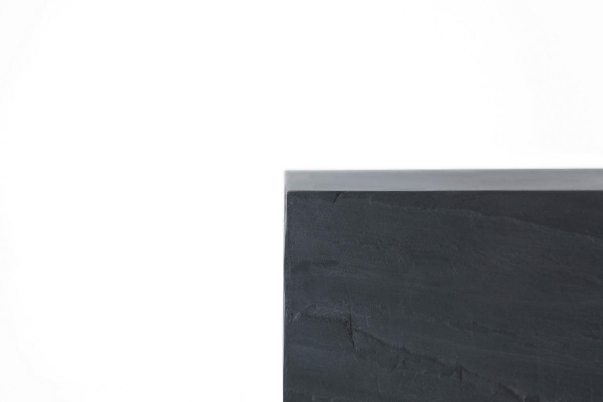 Loungetisch Colorado Faserbeton Schwarz - Schwarz, KONVENTIONELL, Stein (45/45/50,8cm) - Gardenson