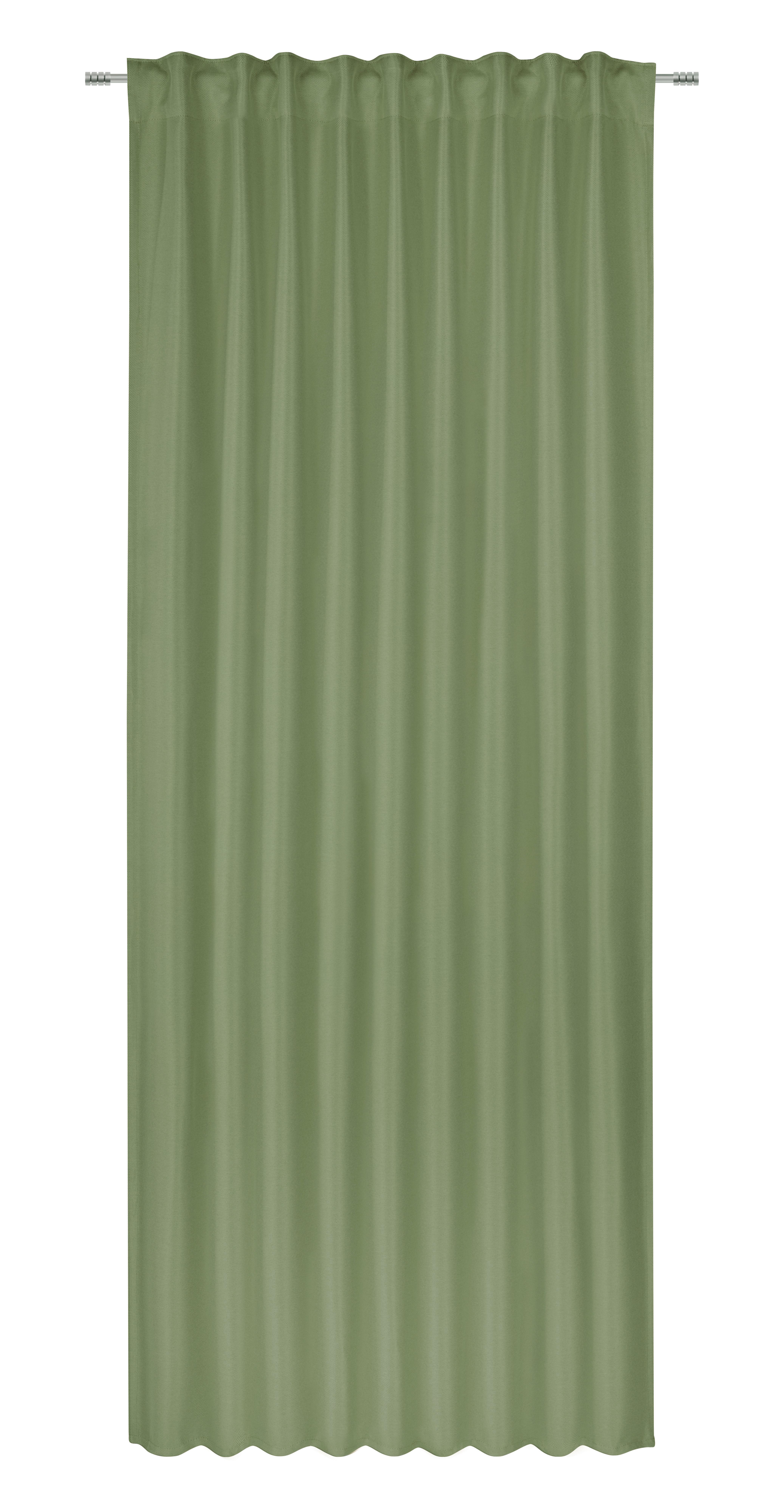 Sötétítőfüggöny Roman - Zöld, modern, Textil (135/255cm) - Premium Living