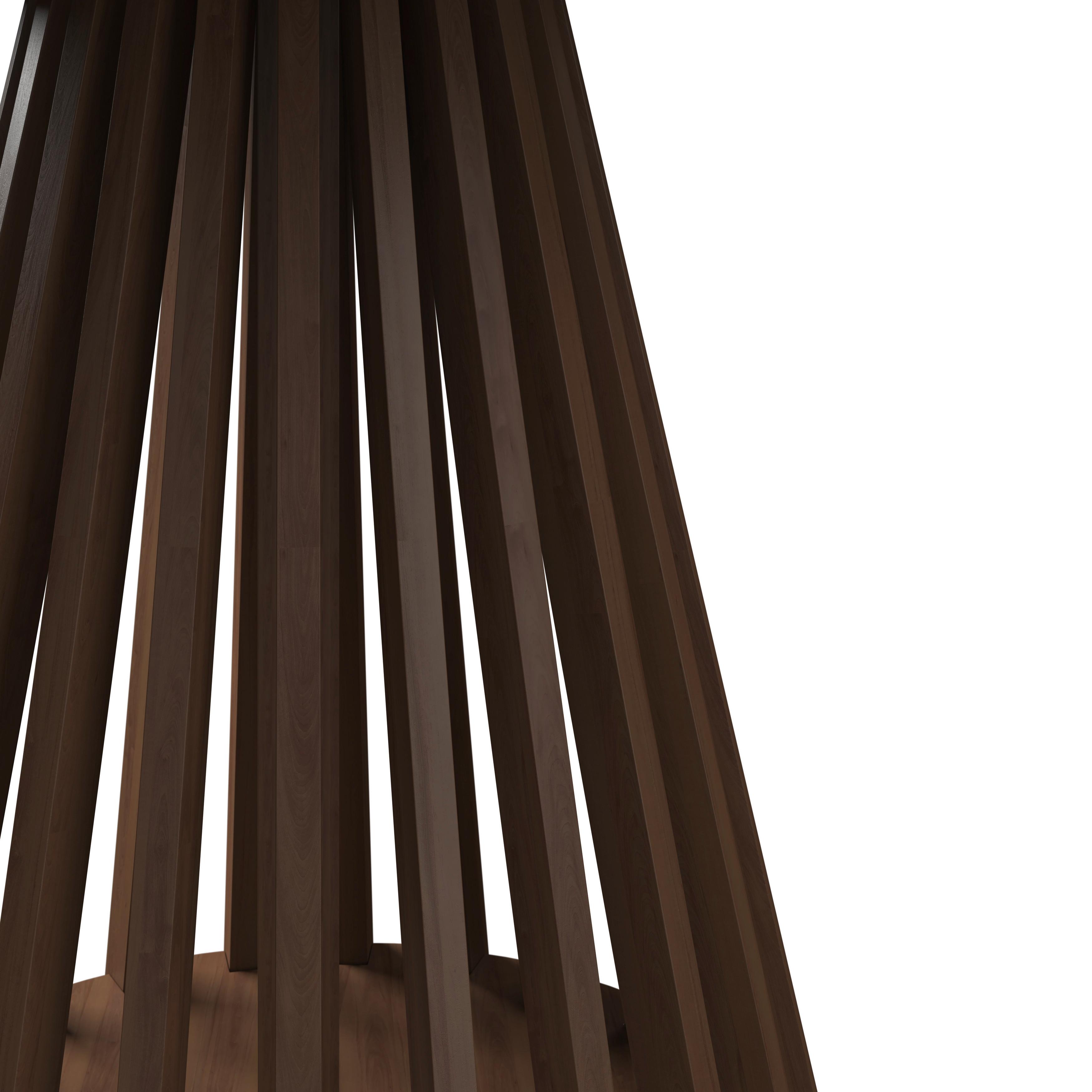 MATBORD ENNIO - valnötsfärgad, Modern, metall/trämaterial (120/75cm) - Bessagi Home