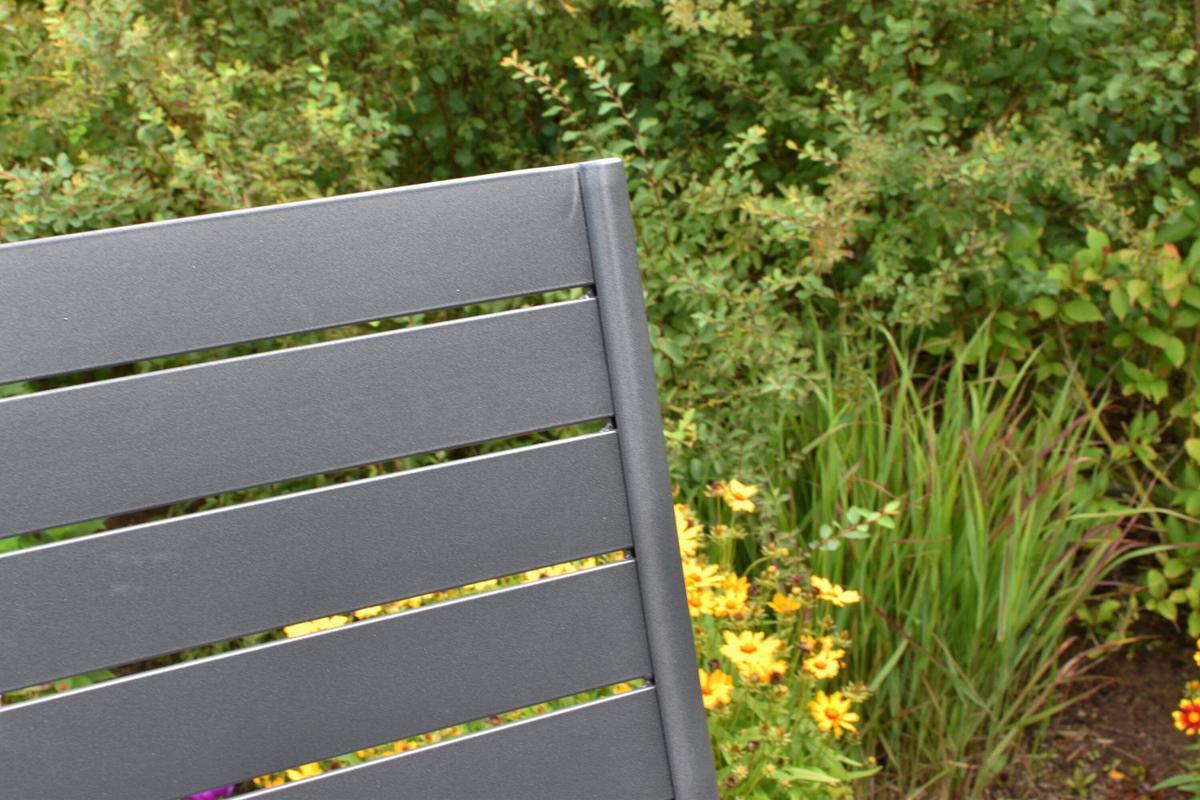 Gartenklappsessel Astros Graphitfarben/Braun - Graphitfarben/Braun, KONVENTIONELL, Kunststoff/Metall (61,5/113/72cm) - Gardenson