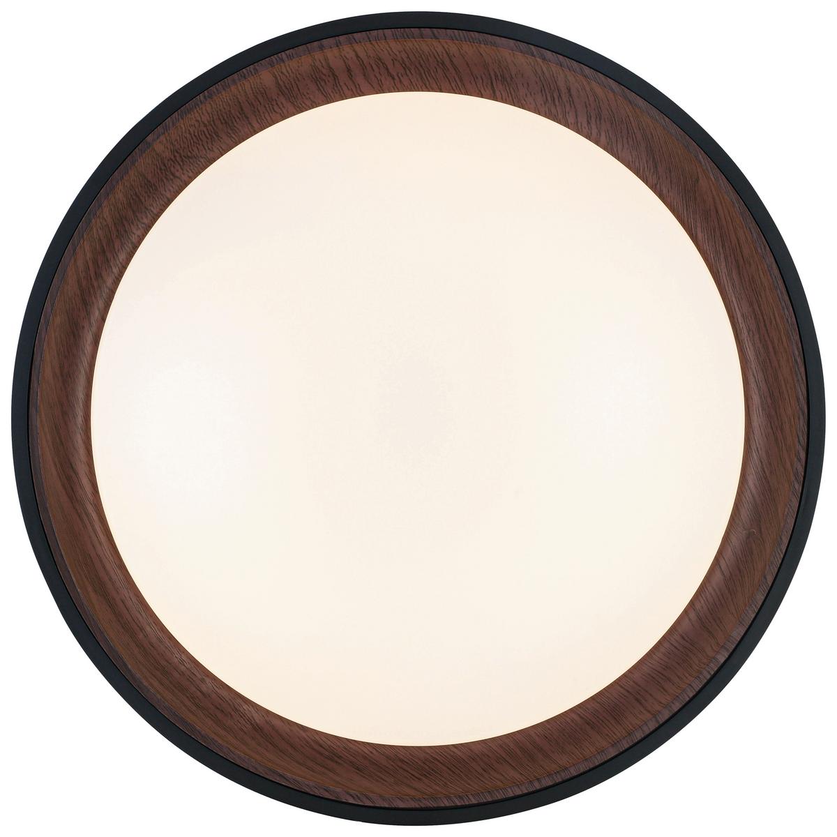 LAMPA SUFITOWA TINA - czarny/biały, Trend, tworzywo sztuczne/metal (40/7cm) - Novel