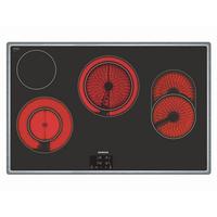 Glaskeramikkochfeld ET845HH17 Schwarz - Schwarz, KONVENTIONELL, Glas/Metall (79,5/4,8/51,7cm) - Siemens