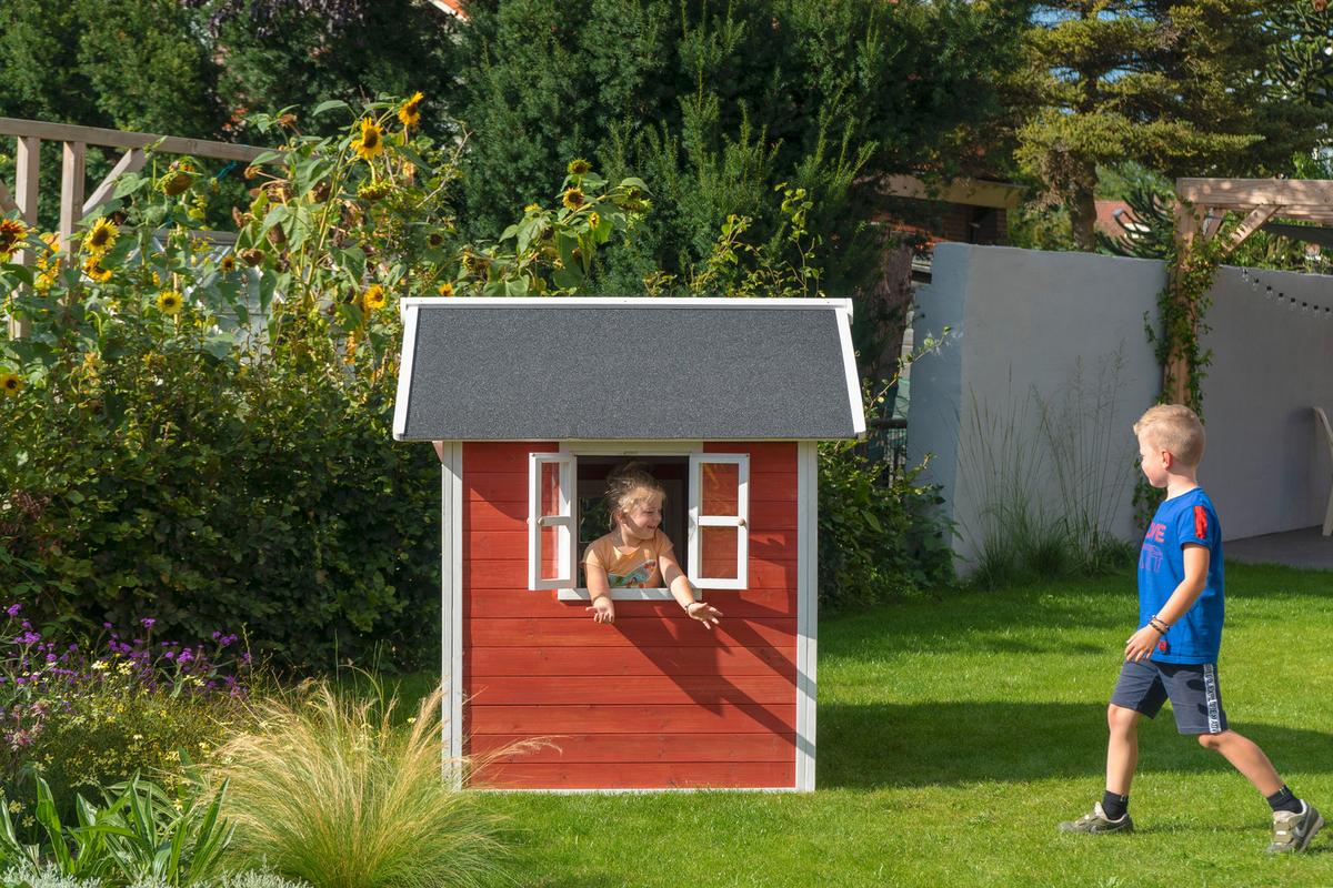 Igralna Hišica Exit Loft 100, Rdeča - rdeča, Konvencionalno, les (149/135/159cm) - EXIT Toys