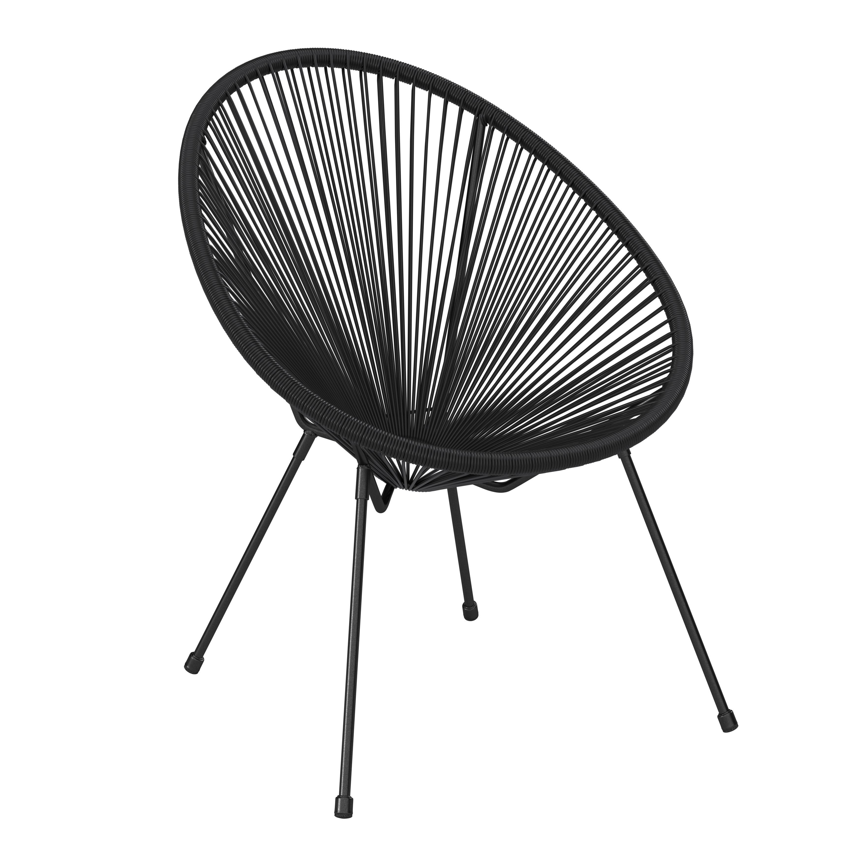 Stolica Uno 1 - crna, Osnovno, metal/plastika (71/89/76cm) - Mömax