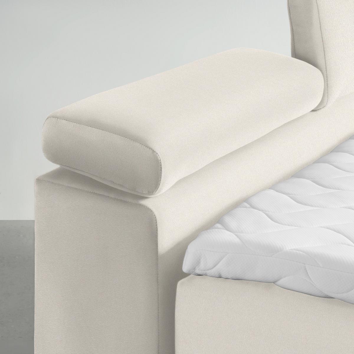 Boxspringbett Sevilla Beige ca. 160x200cm - Beige/Schwarz, KONVENTIONELL, Holz/Kunststoff (160/200cm) - Premium Living