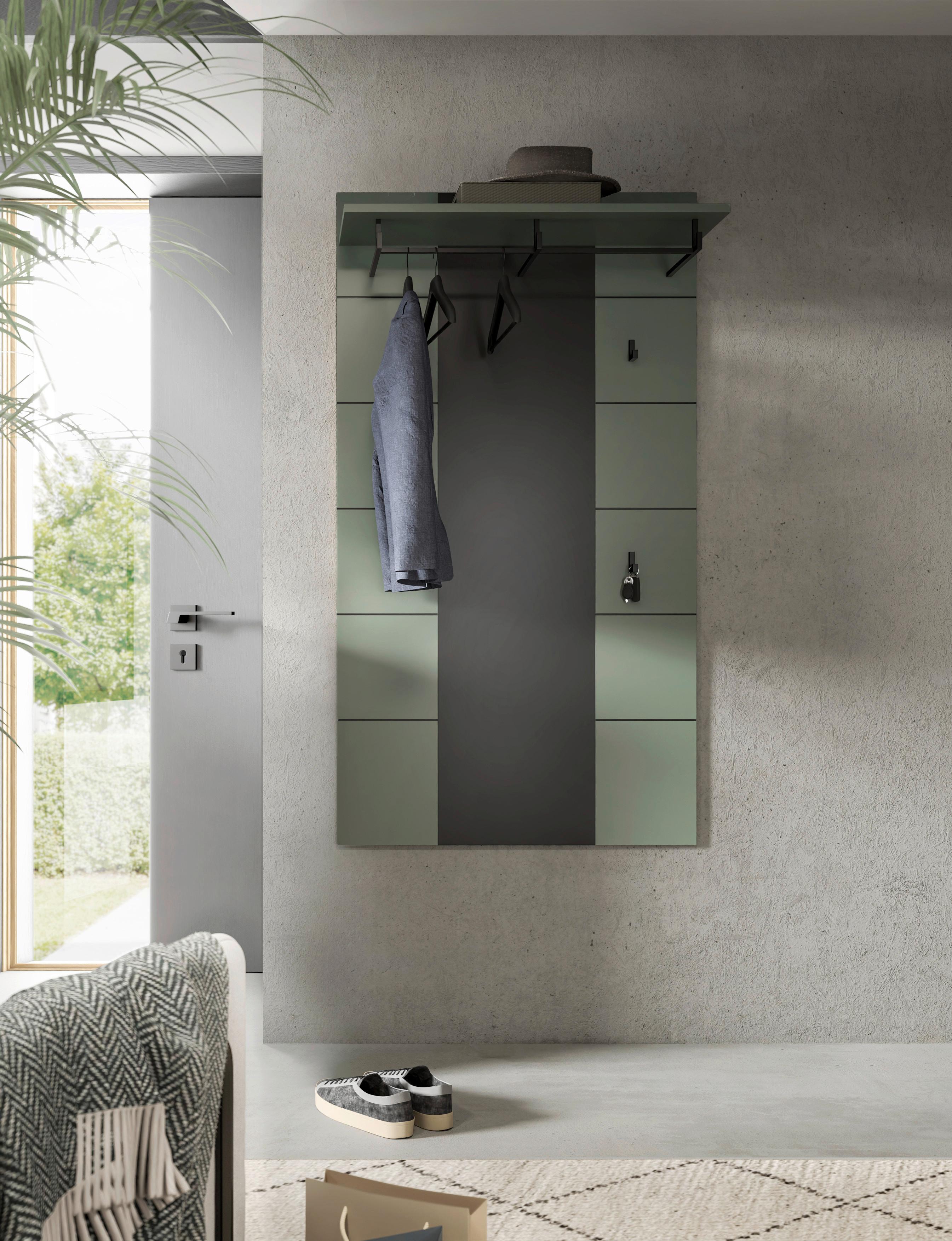 Garderobni Panel Canu, Sivozelena - Design, leseni material (80/145/29cm) - Livetastic