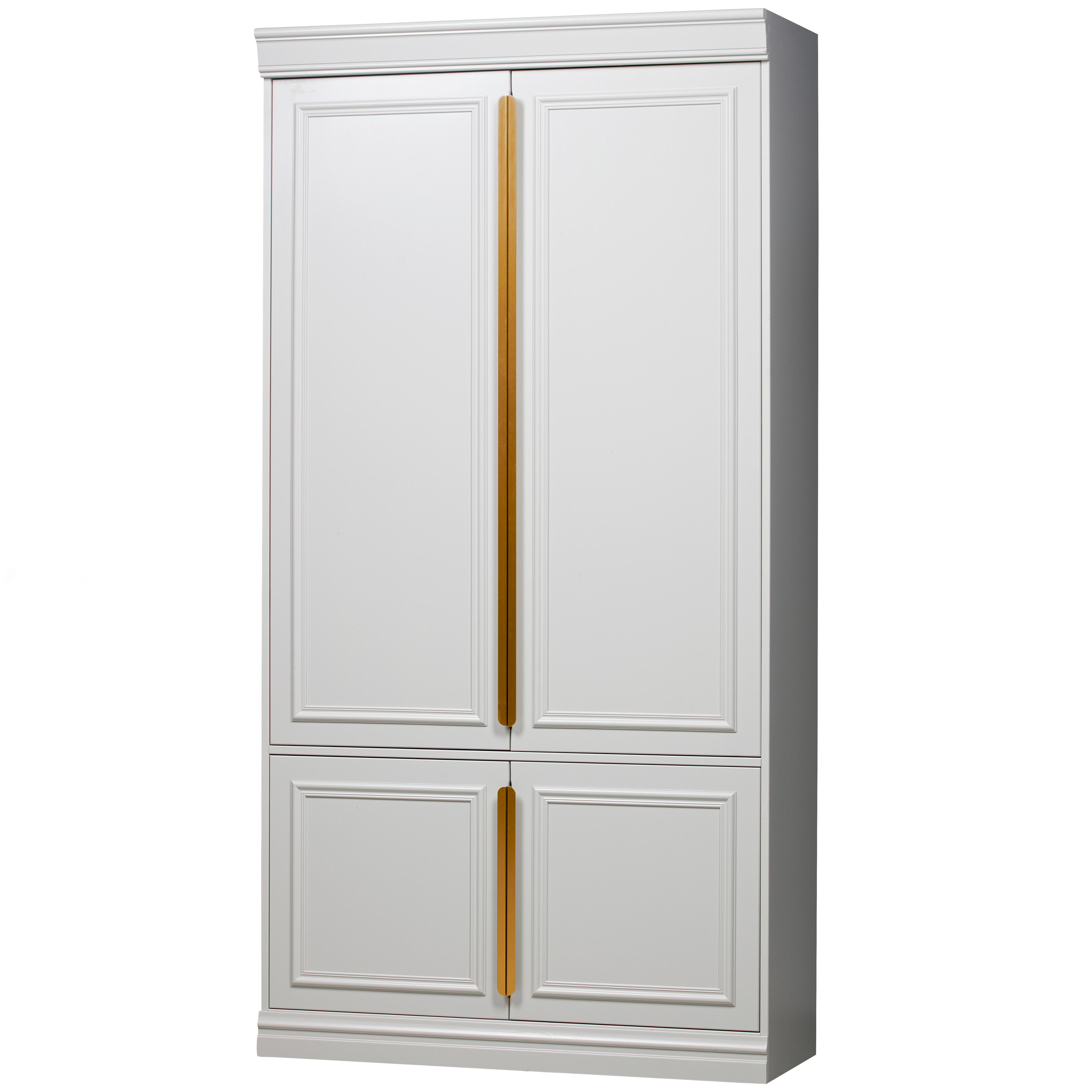 Garderobenschrank Organize Hellgrau - Roségold/Hellgrau, Design, Holz/Holzwerkstoff (110/215/62cm) - Livetastic