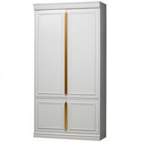 Garderobenschrank Organize Hellgrau - Roségold/Hellgrau, Design, Holz/Holzwerkstoff (110/215/62cm) - Livetastic
