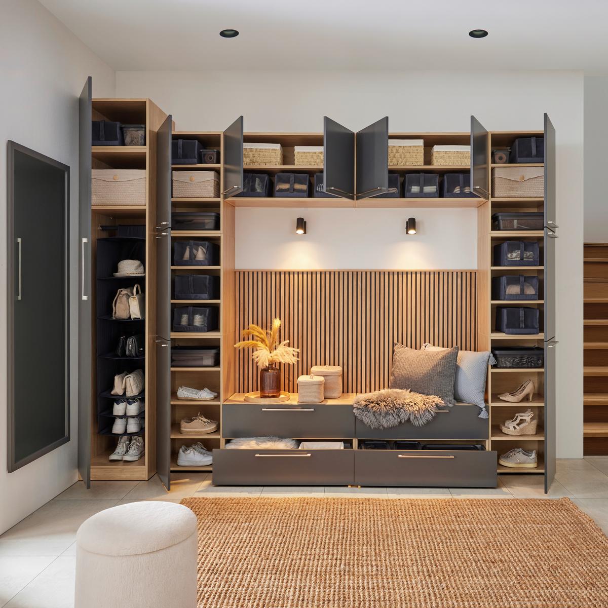 Zierkissen Pablo Grau ca. 40x60cm - Grau, MODERN, Textil (40/60cm) - Premium Living