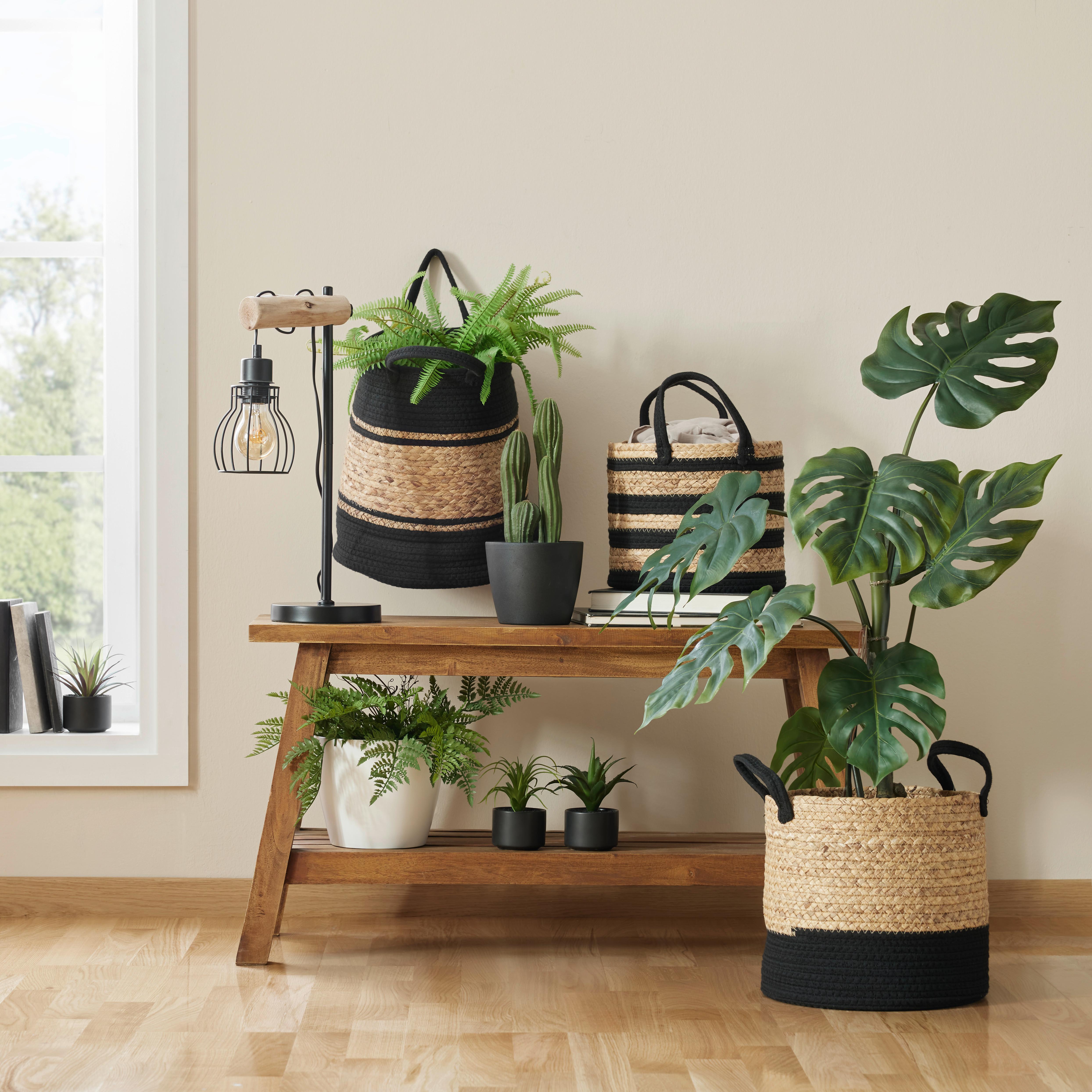 Plantă artificială MONSTERA DELICIOSA I -PAZ- - alb/verde, Basics, plastic (95cm) - Premium Living