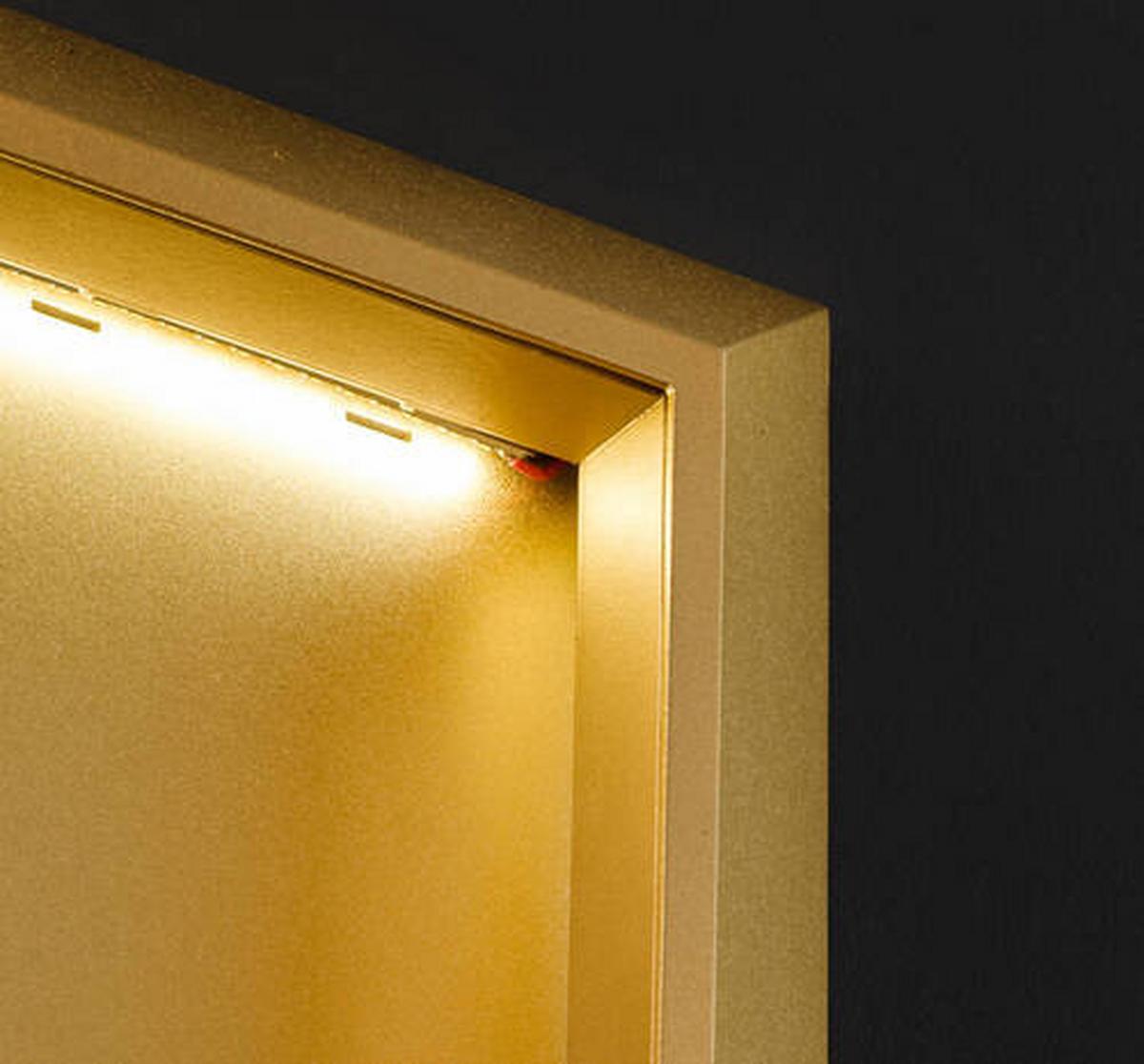 Led Svjetiljka Zidna 4416.01.15.8000 - zlatne boje, Design, metal/plastika (25/9,2/25cm) - Globo