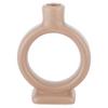 Kerzenhalter Valongo in Braun - Braun, Basics, Keramik (15,5/19/5,2cm) - Modern Living