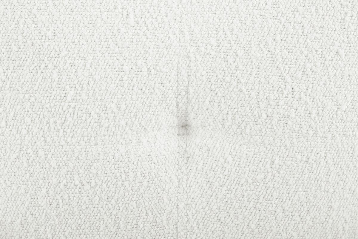 Naslanjač Bouclé, Bela - črna/bela, Moderno, kovina/tekstil (73,5/87/64,5cm) - Livetastic