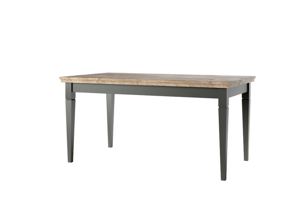 Étkezőasztal Evora - tölgyfa színű/zöld, Design, faalapú anyag (160/79/90cm)