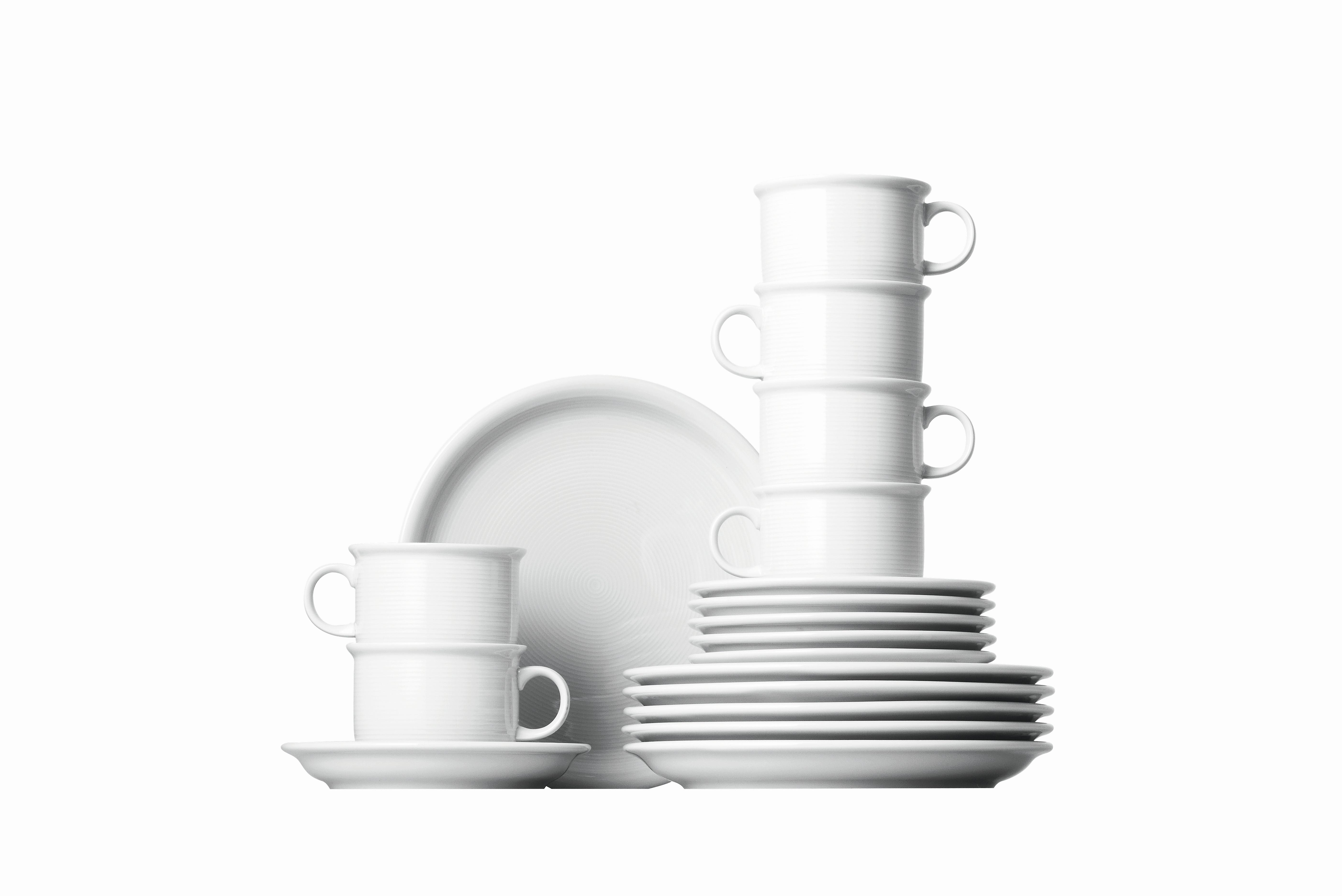 SERWIS KAWOWY TREND ROSENTHAL - biały, Basics, ceramika (31.6/28.2/31.6cm) - Thomas