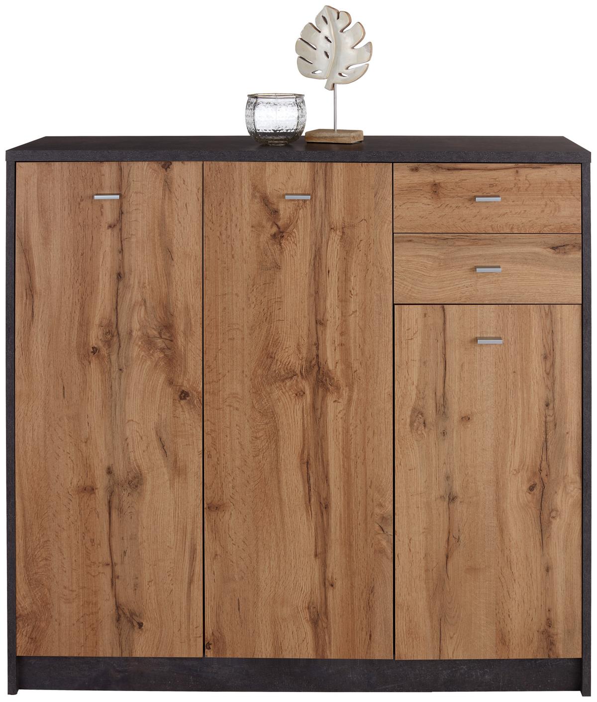 Komoda 4-You Yuk09 - barve hrasta, Moderno, leseni material (109.1/111.4/34,6cm) - Mömax