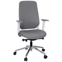 Pisarniški Stol Chiaro T4 White, Siva - siva/bela, Moderno, kovina/umetna masa (56/131/67cm) - MID.YOU