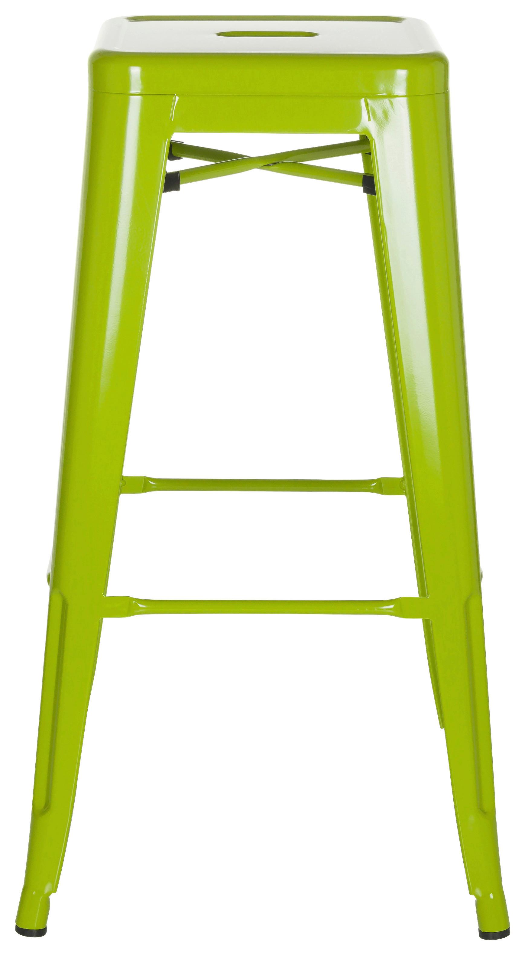Barski Stol Vantaggio High, Zelena - zelena, Basics, kovina (44/77/44cm) - MID.YOU