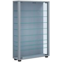 Vitrin Lumo Mini - fekete/ezüstszínű, Design, műanyag/faalapú anyag (59/91/18cm) - MID.YOU