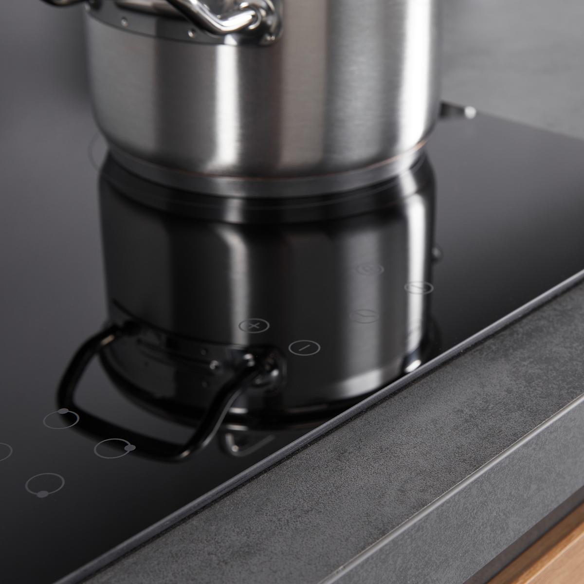 Küchenblock in Anthrazit/ Eichefarben ´TROJA+E´ - Anthrazit/Eiche Artisan, Design, Holzwerkstoff (335cm) - P & B